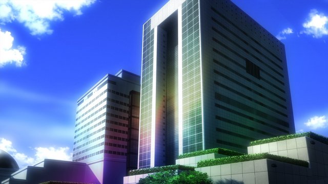 In front of the NTT Makuhari Building