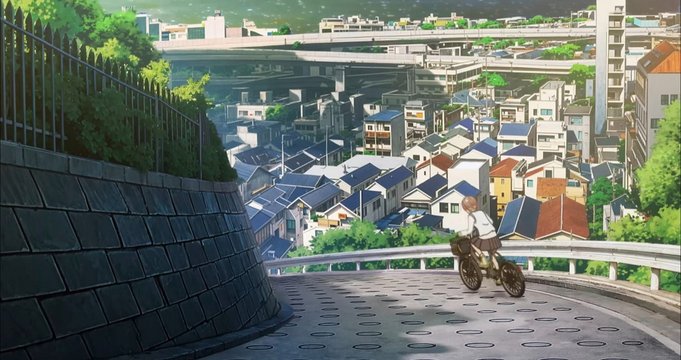港を見下ろす展望台