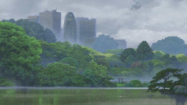 新宿高层建筑群远景