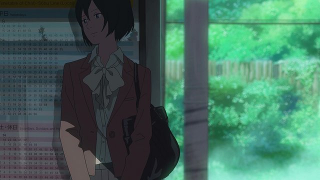 Rainy train platform
