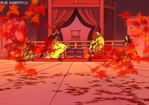 Heian period Go match scene