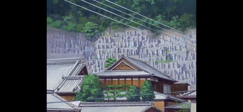 墓地遠景