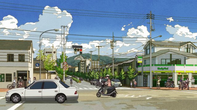 Crossroads where Yasaburo and brothers pass