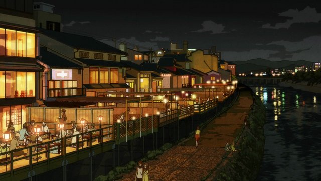 Summer riverbed terrace
