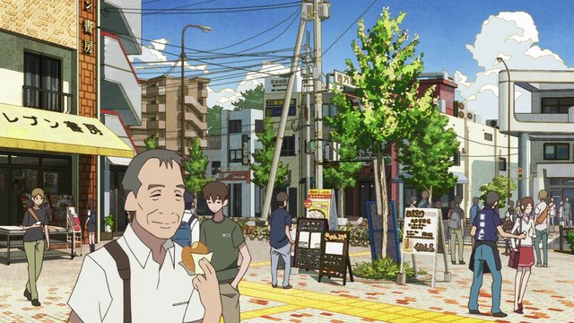 The intersection that Yasaburō dashes through