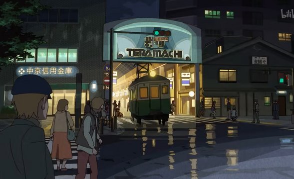 矢三郎与弁天并行的街道