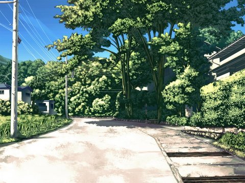 The countryside path to the town