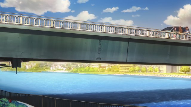 Reunion on the Seta River Bridge