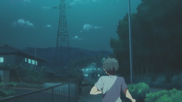 The sidewalk with the steel tower where Yuta and Shichimi walk