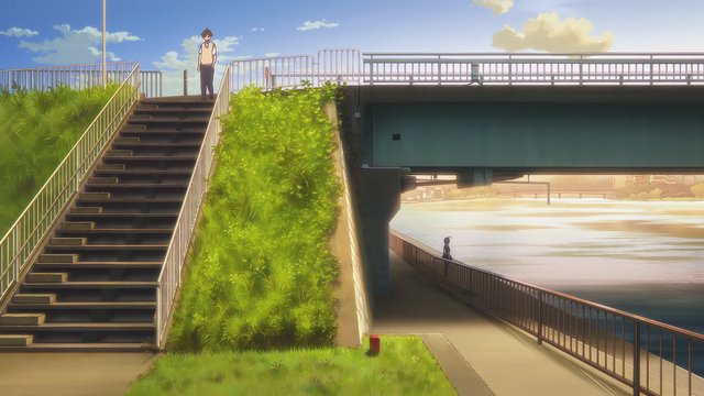 Stairs beside Seta River Bridge