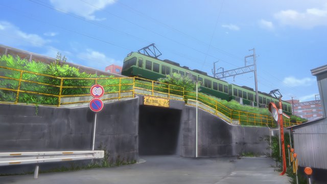 京坂石山坂本线桥下