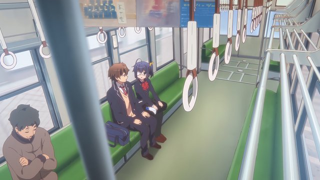 Inside a Keihan 600 series train