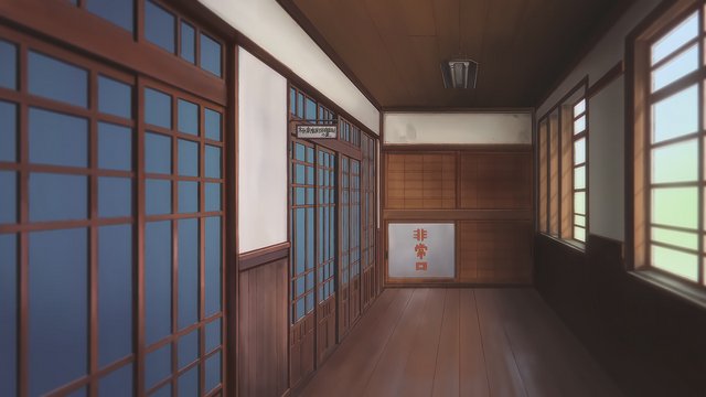 After-school hallway on the second floor