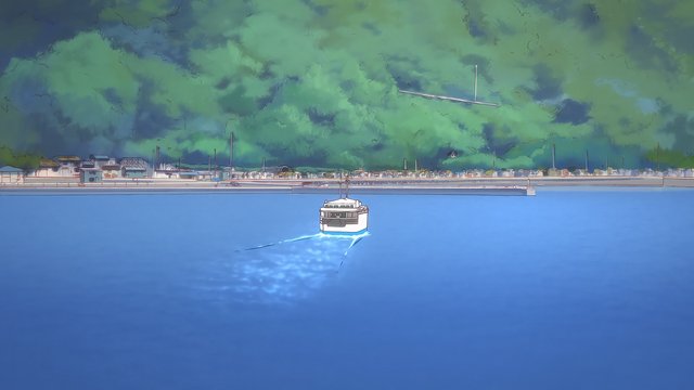 Sakurajima Port at Dusk