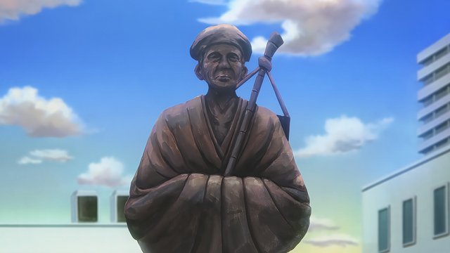 Keihan Ishiyama Station Statue
