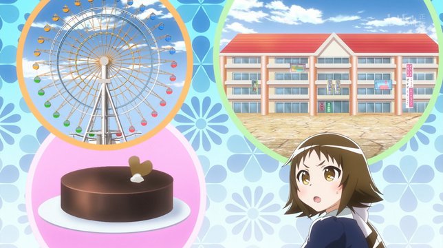 The Red-haired Girl in Front of the Ferris Wheel