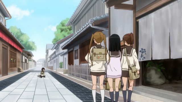 Outside the teahouse