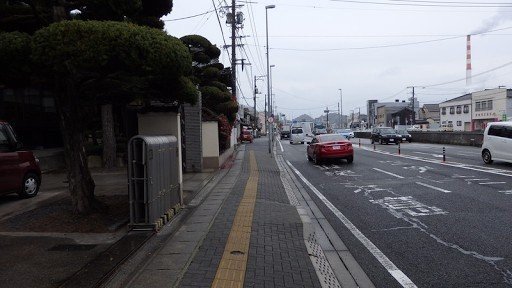 In Front of the Roadside Station