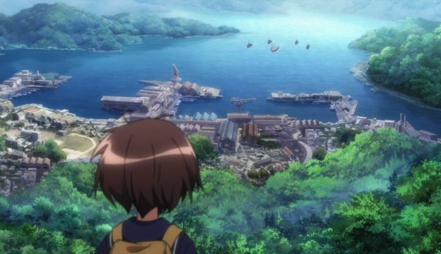 展望台のシーン
