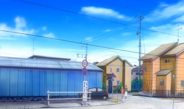 Street where Tomoyo and Fuko walk to the hospital