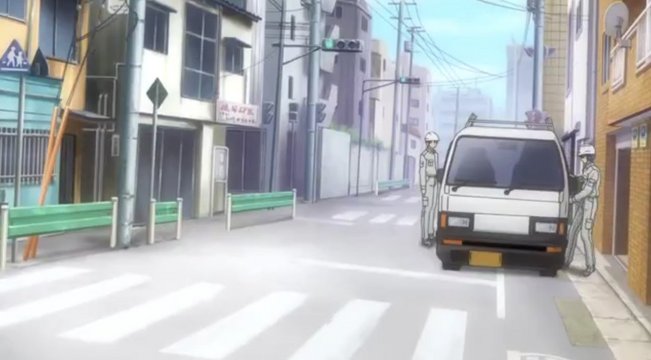 Tomoya working at construction site