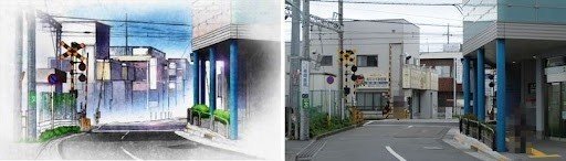 Minamidaira Station level crossing