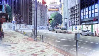 Meeting in front of a department store