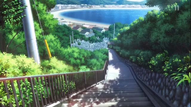 成就院前の石段