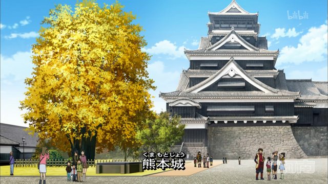 熊本城 天守閣前広場