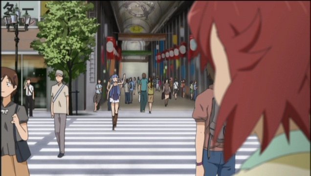 Arcade Shopping Street Intersection