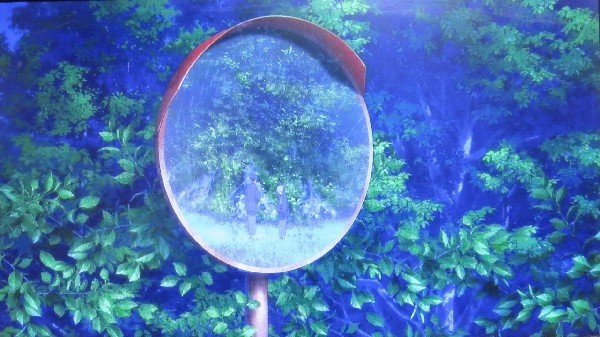 通往神社的弯道镜