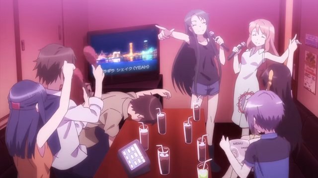Karaoke store monitor view (Kobe Port)