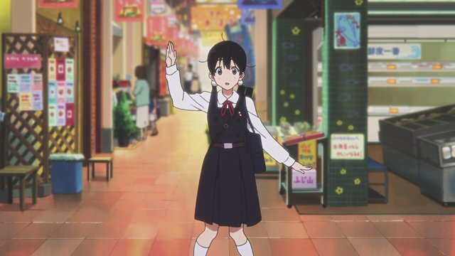 In front of Mochizou's shop on Usagiyama Shopping Street