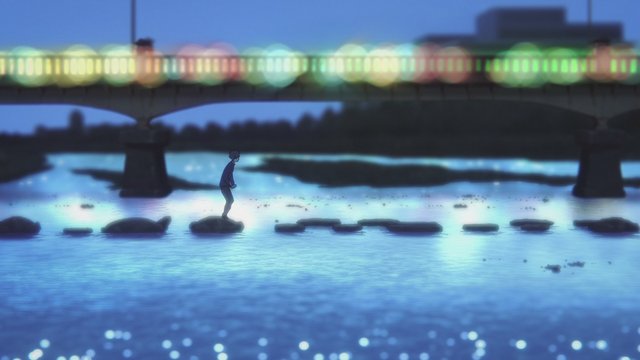 Night at the Kamo River Delta
