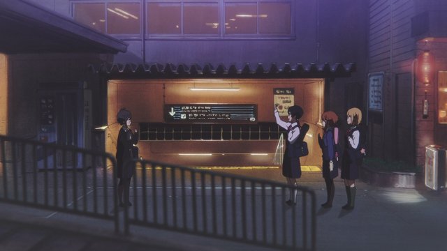 Crossing on the way to school