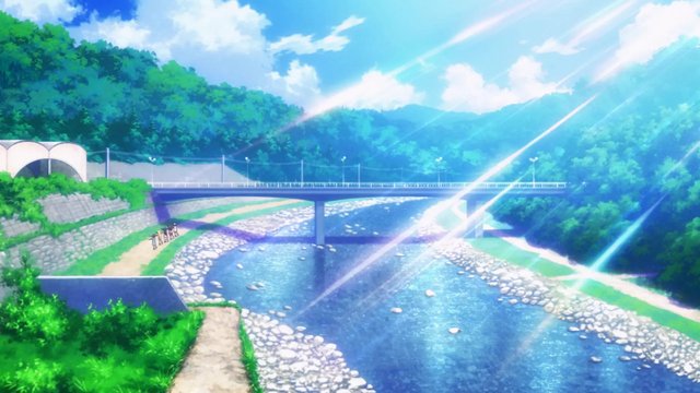 Summer festival on a stone bridge