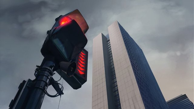 Pedestrian Crossing in Front of Shinjuku Monolith