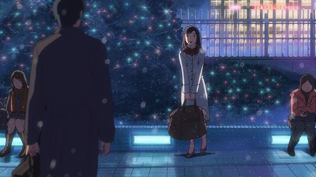 The steps where Akari meets her fiancé