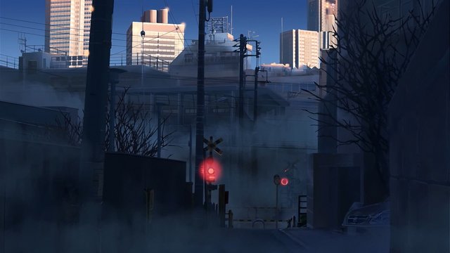 After-school railroad crossing