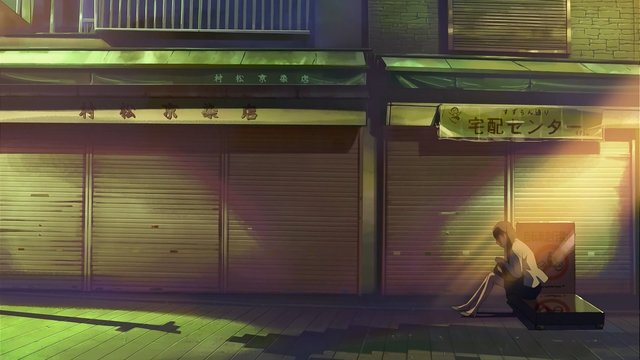Shopping Street with Warm Lights