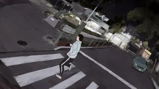 Smile and Peco meet at the platform