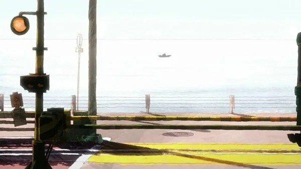 Coastal downhill road