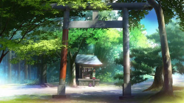 山麓の神社の石段