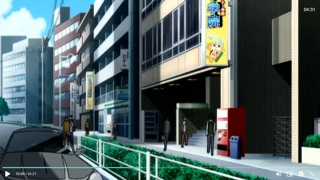 Convenience store scene